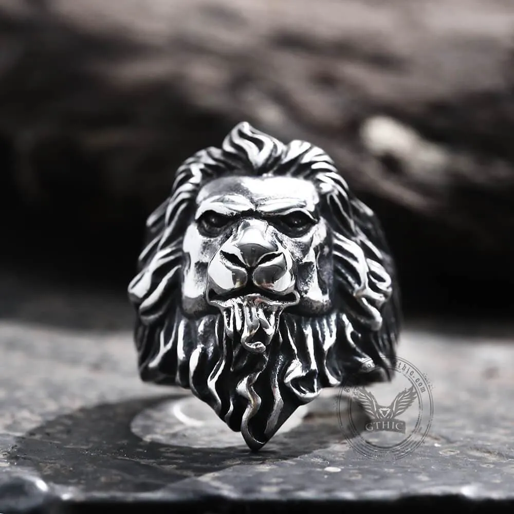 Baroque Lion Stainless Steel Ring sold by GTHIC product image thumbnail 5