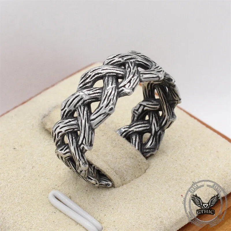 Vintage Braided Celtic Knot Stainless Steel Ring sold by GTHIC product image thumbnail 3