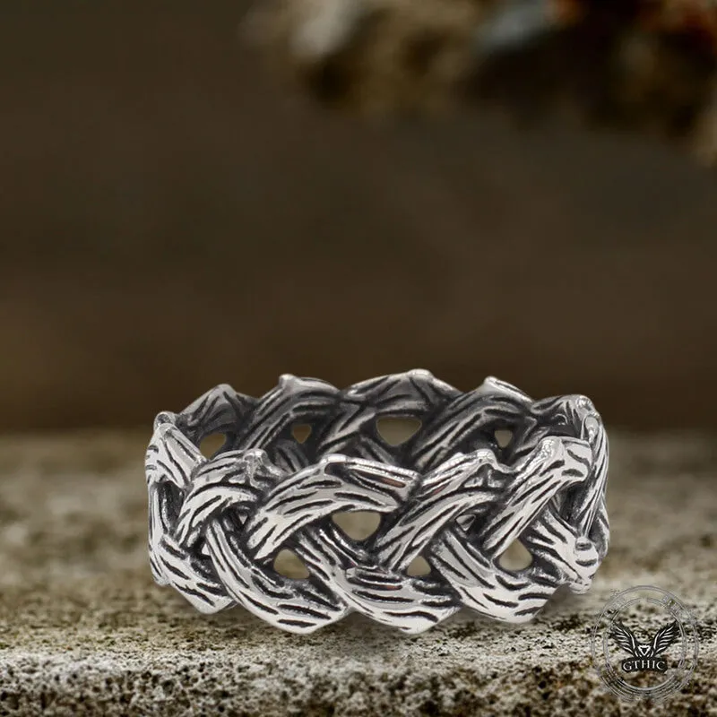 Vintage Braided Celtic Knot Stainless Steel Ring sold by GTHIC product image thumbnail 2