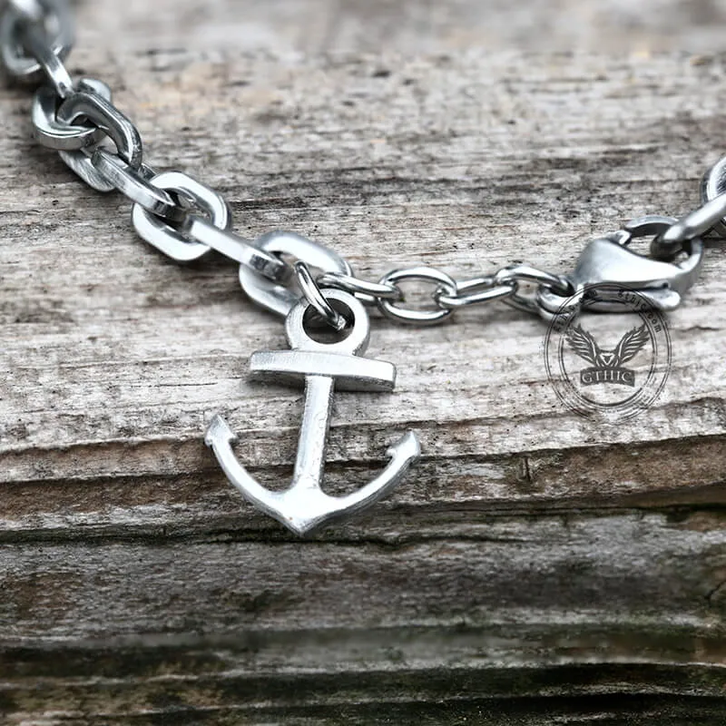 Punk Anchor Stainless Steel Chain Marine Bracelet sold by GTHIC product image thumbnail 5