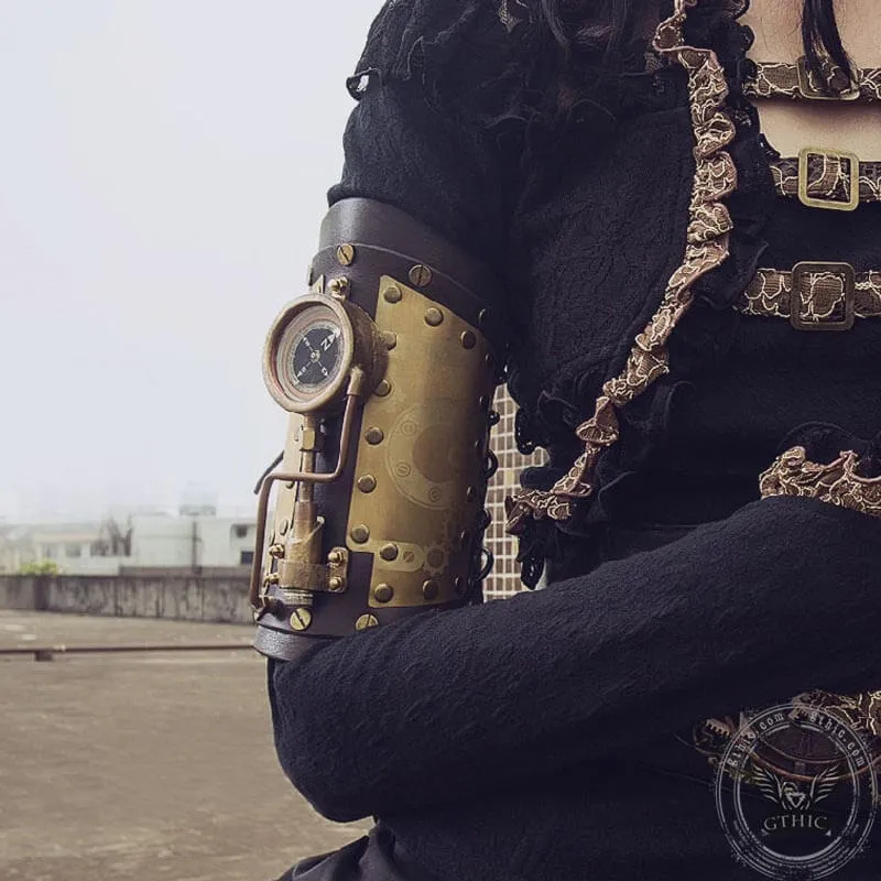 LED Compass Steampunk Arm Bracer sold by GTHIC product image thumbnail 2