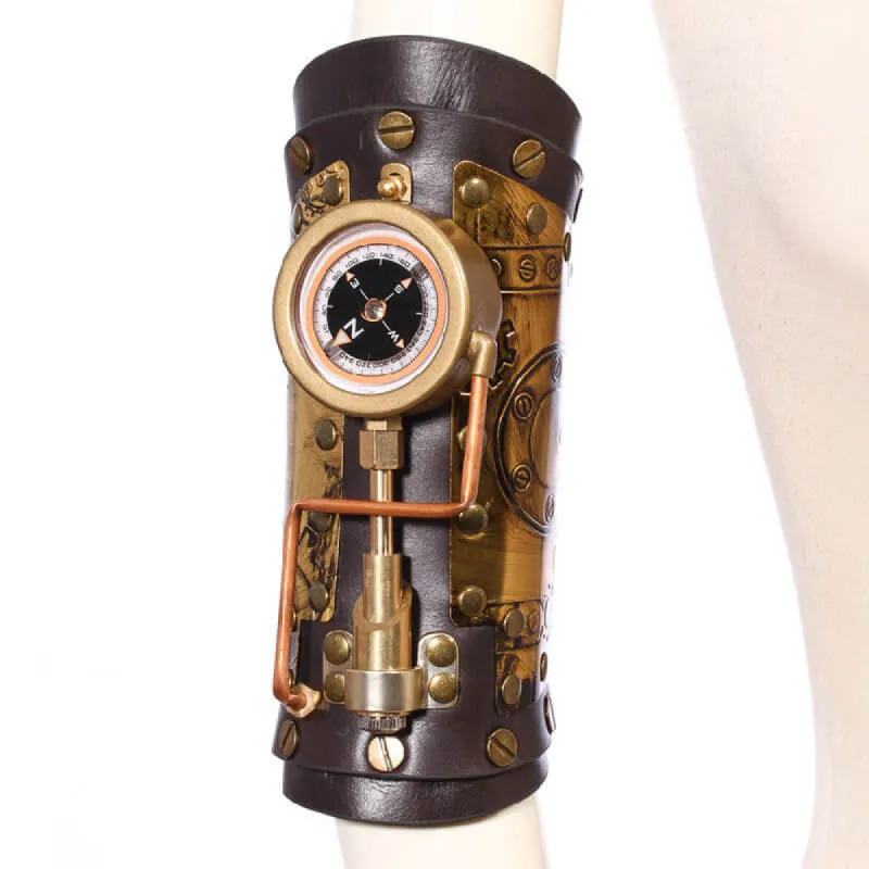 LED Compass Steampunk Arm Bracer sold by GTHIC