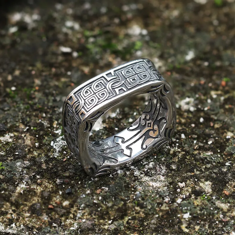 Vintage Celtic Knot Stainless Steel Ring sold by GTHIC product image thumbnail 5