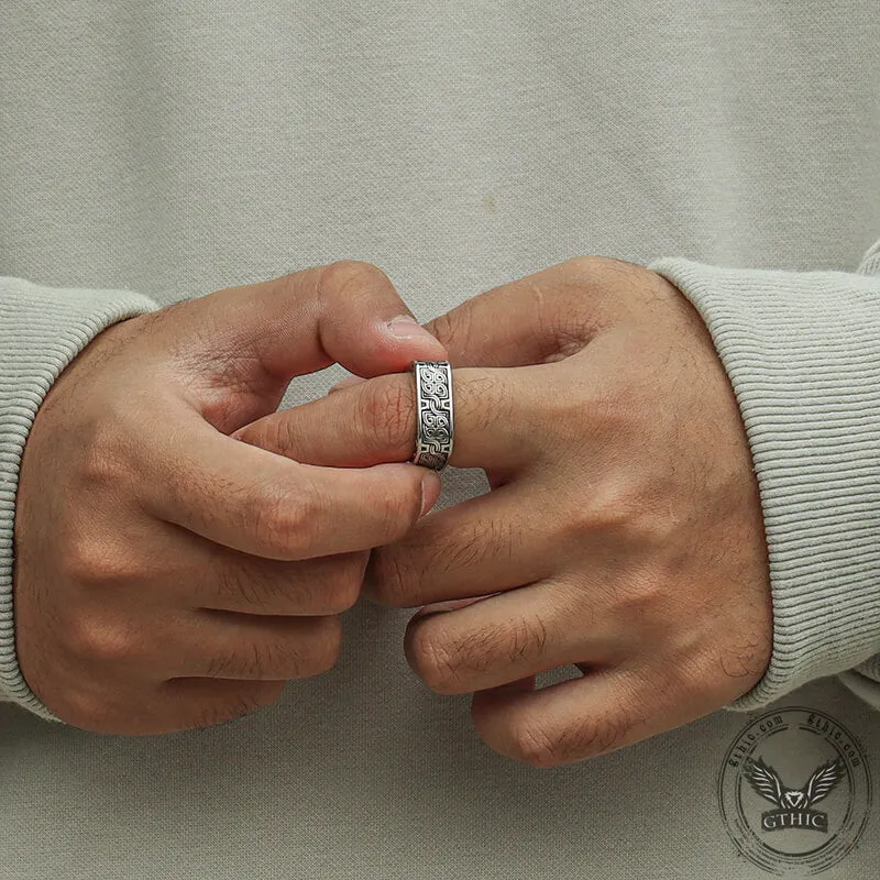 Vintage Celtic Knot Stainless Steel Ring sold by GTHIC product image thumbnail 2