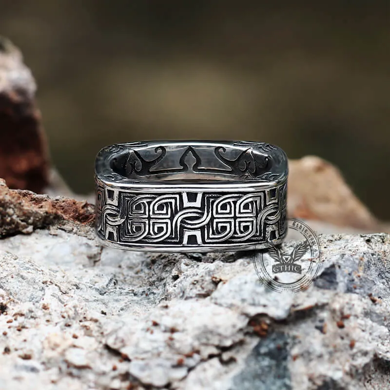 Vintage Celtic Knot Stainless Steel Ring sold by GTHIC product image thumbnail 3