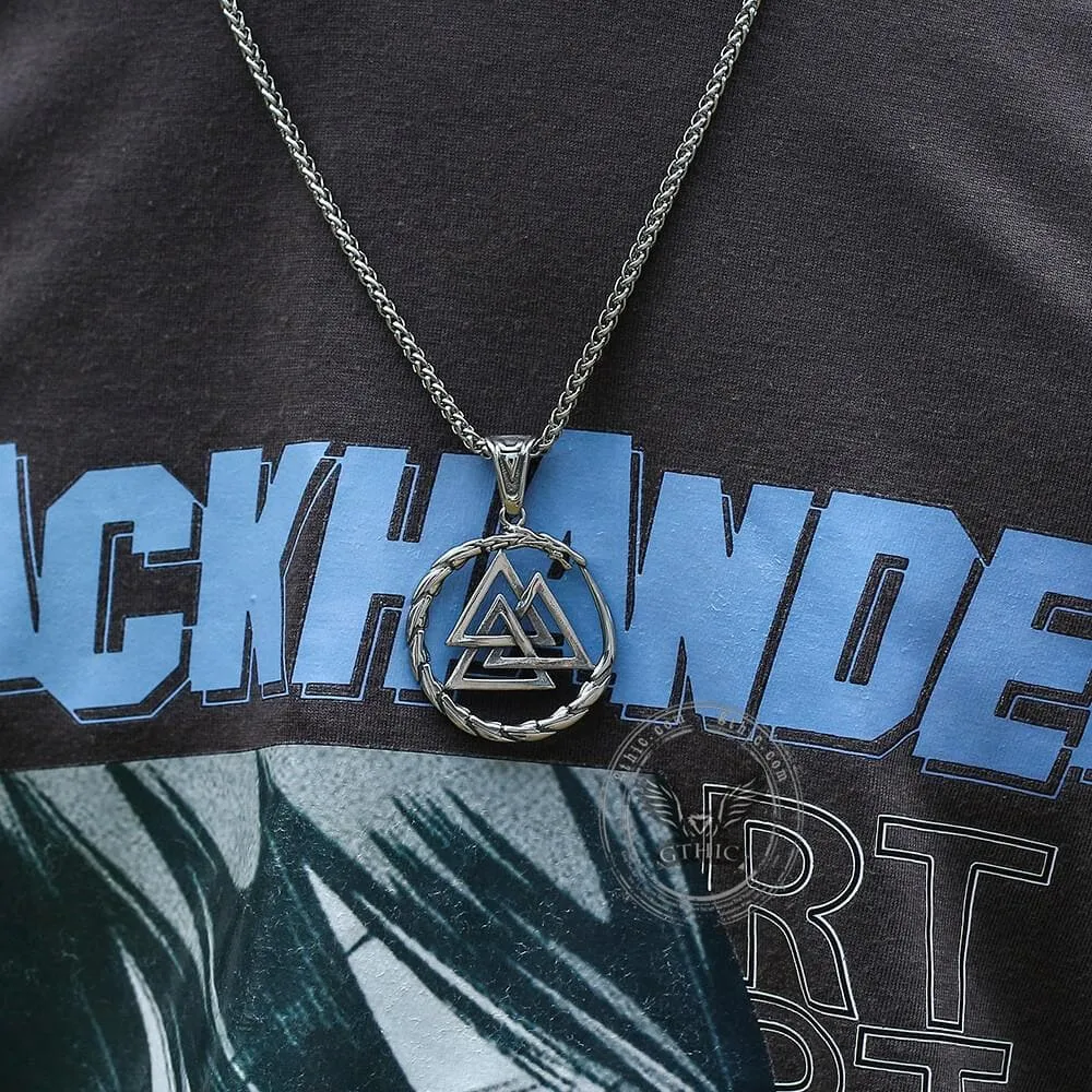 Valknut Stainless Steel Viking Dragon Pendant sold by GTHIC product image thumbnail 5