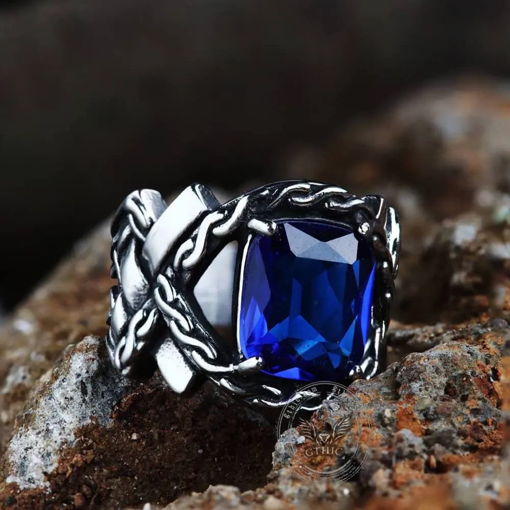 Classic Cross Knot Stainless Steel CZ Ring sold by GTHIC product image thumbnail 5