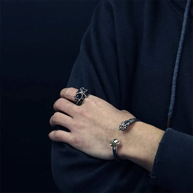 Vintage Cerastes Sterling Silver Animal Ring sold by GTHIC product image thumbnail 4