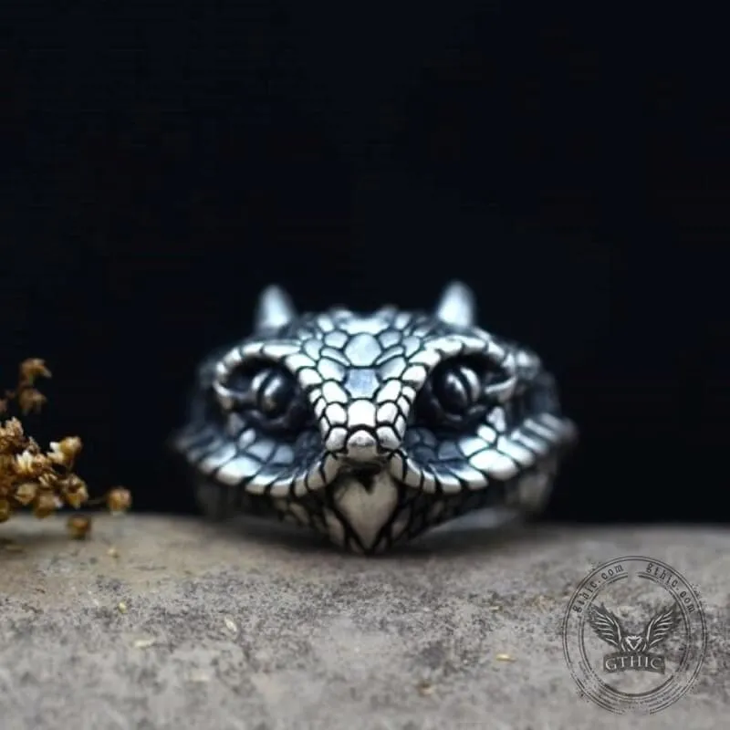 Vintage Cerastes Sterling Silver Animal Ring sold by GTHIC product image thumbnail 3