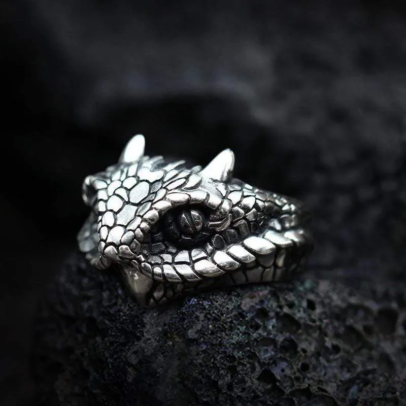 Vintage Cerastes Sterling Silver Animal Ring sold by GTHIC