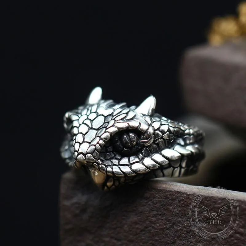 Vintage Cerastes Sterling Silver Animal Ring sold by GTHIC product image thumbnail 5