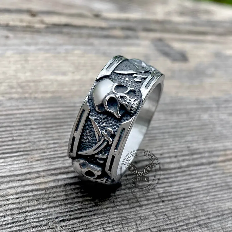 Pirate Sword Stainless Steel Skull Ring sold by GTHIC product image thumbnail 3