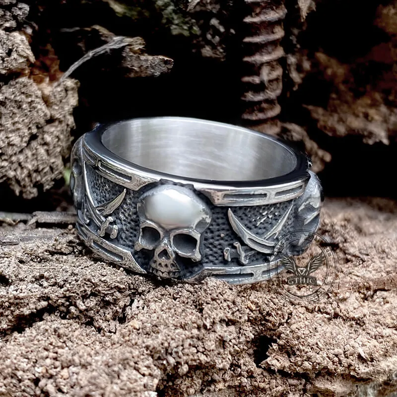 Pirate Sword Stainless Steel Skull Ring sold by GTHIC product image thumbnail 5