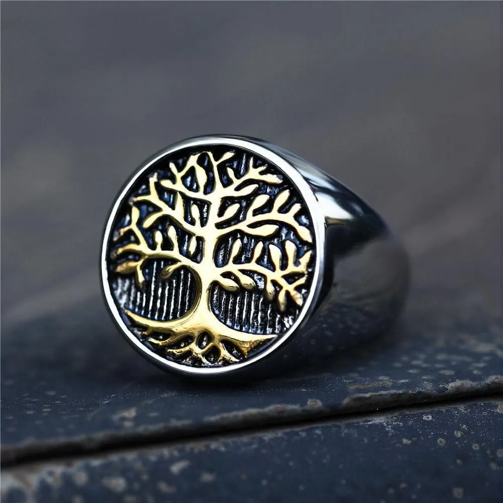 Tree Of Life Stainless Steel Viking Ring sold by GTHIC product image thumbnail 3