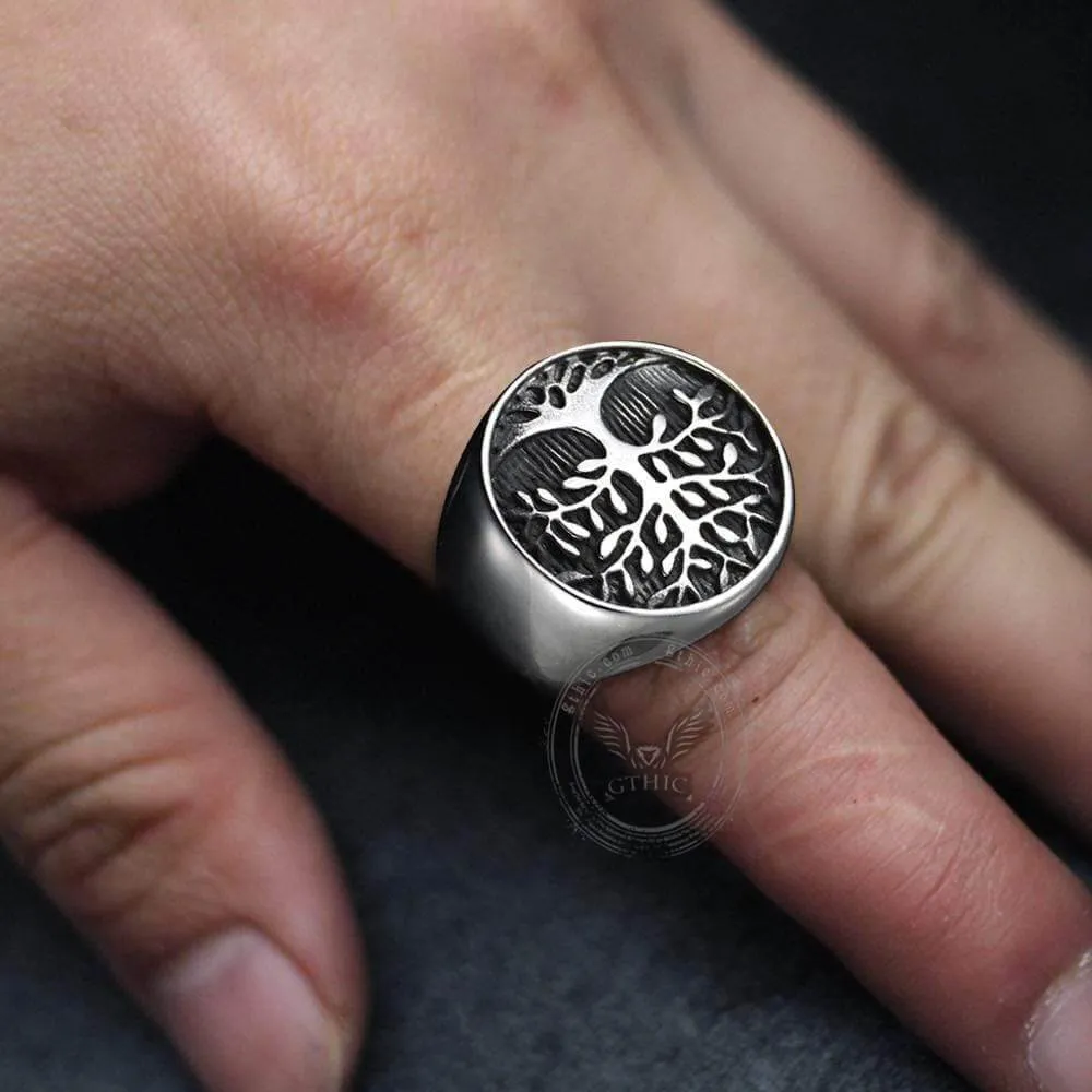 Tree Of Life Stainless Steel Viking Ring sold by GTHIC product image thumbnail 2