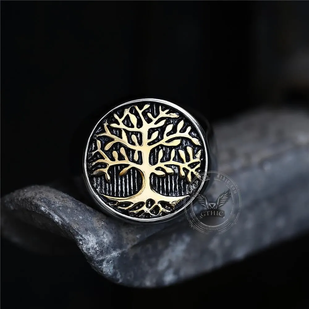 Tree Of Life Stainless Steel Viking Ring sold by GTHIC product image thumbnail 4