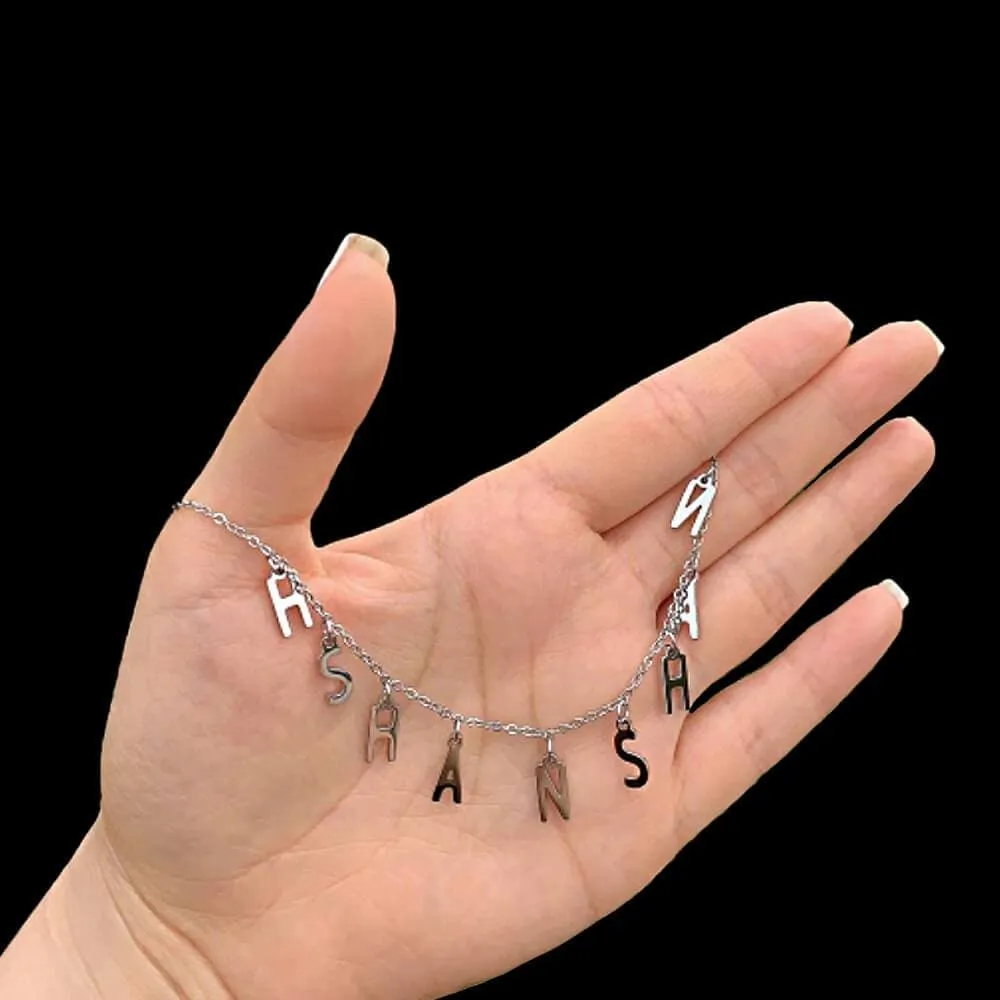 Custom Letters Necklace sold by GTHIC product image thumbnail 3