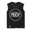 Fuck Everything Vintage Washed Vest Top sold by GTHIC