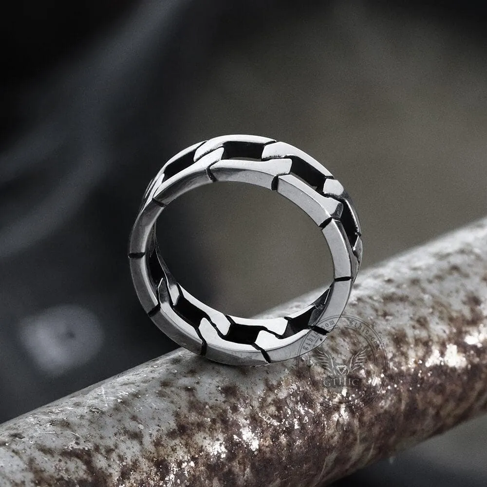 Punk Cuban Chain Stainless Steel Ring sold by GTHIC product image thumbnail 3
