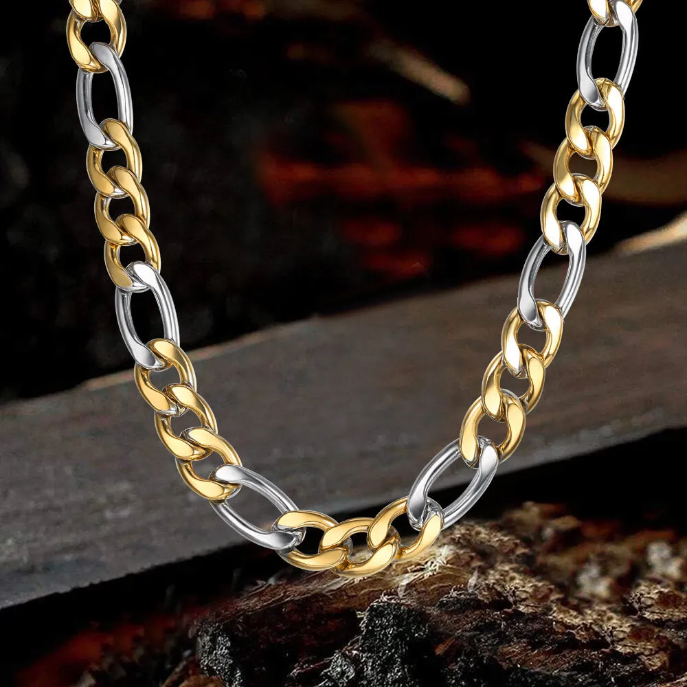 Classic Cuban Stainless Steel Figaro Chain sold by GTHIC product image thumbnail 5