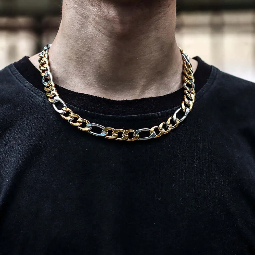 Classic Cuban Stainless Steel Figaro Chain sold by GTHIC product image thumbnail 2