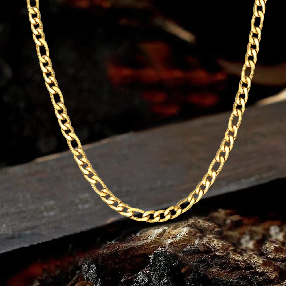 Classic Cuban Stainless Steel Figaro Chain sold by GTHIC product image thumbnail 4