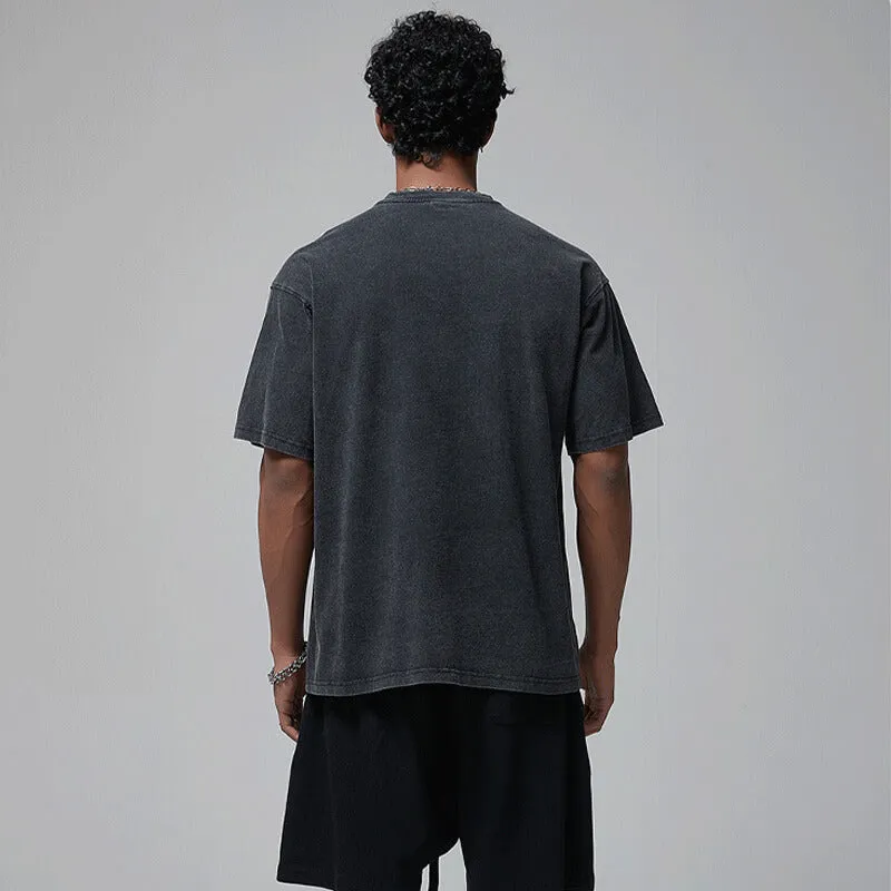 Raven Siting on Skull Vintage Washed T-shirt sold by GTHIC product image thumbnail 3