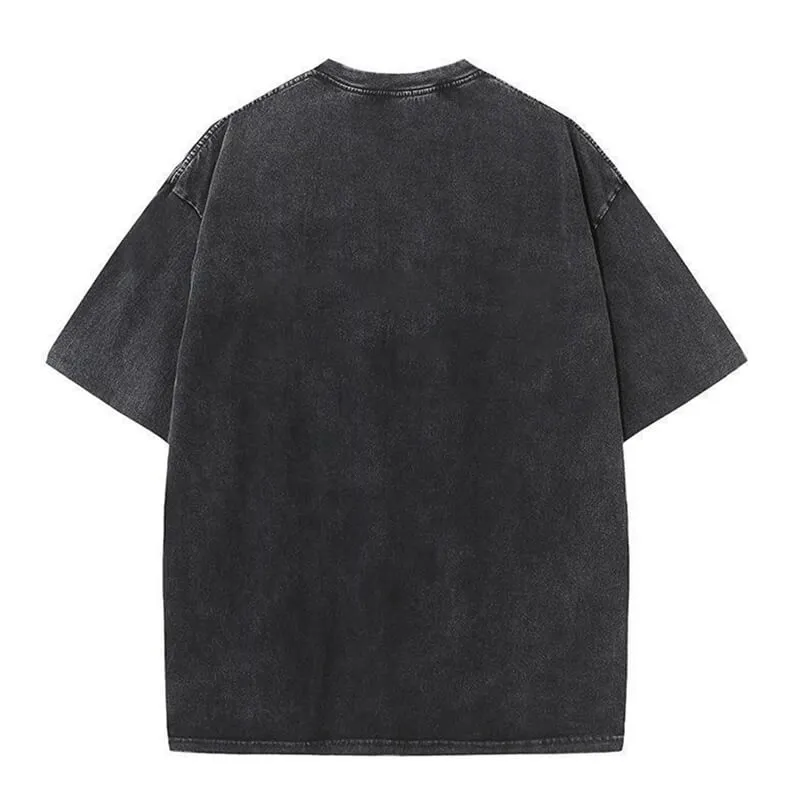 Raven Siting on Skull Vintage Washed T-shirt sold by GTHIC product image thumbnail 4