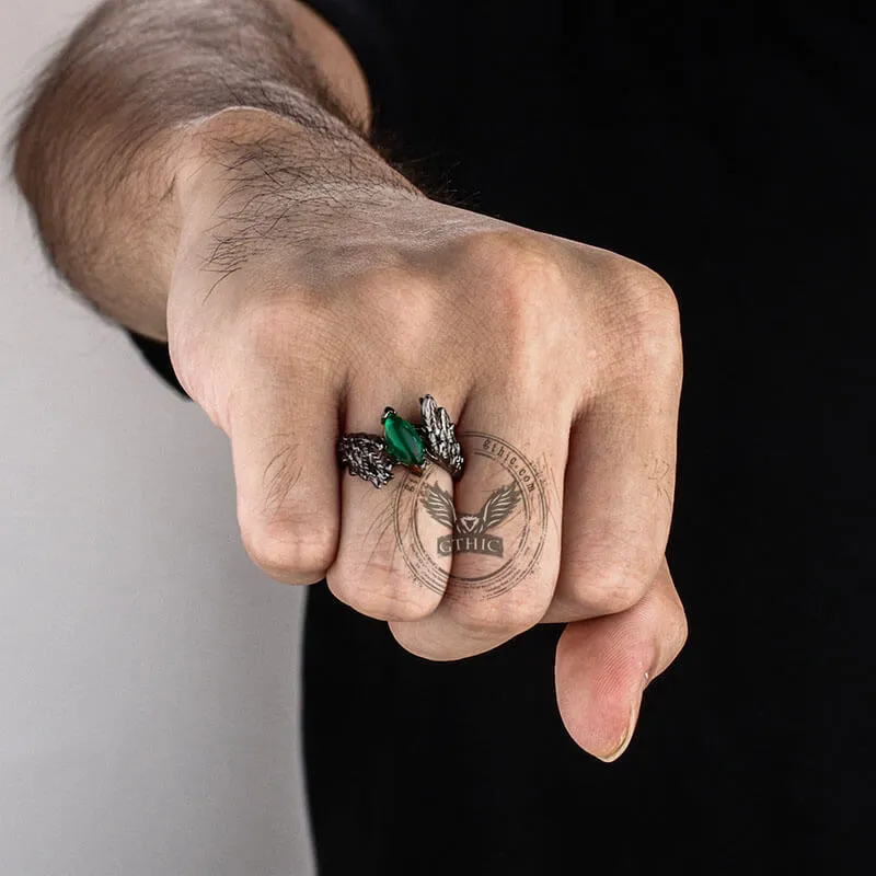 Dark Angel Wing Brass Gothic Ring sold by GTHIC product image thumbnail 2