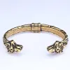Wolf Torc Stainless Steel Viking Bracelet sold by GTHIC