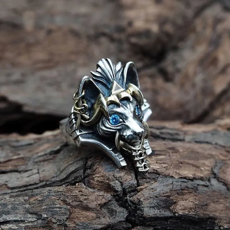 Egypt Sphinx Cat Sterling Silver Pharaoh Ring sold by GTHIC