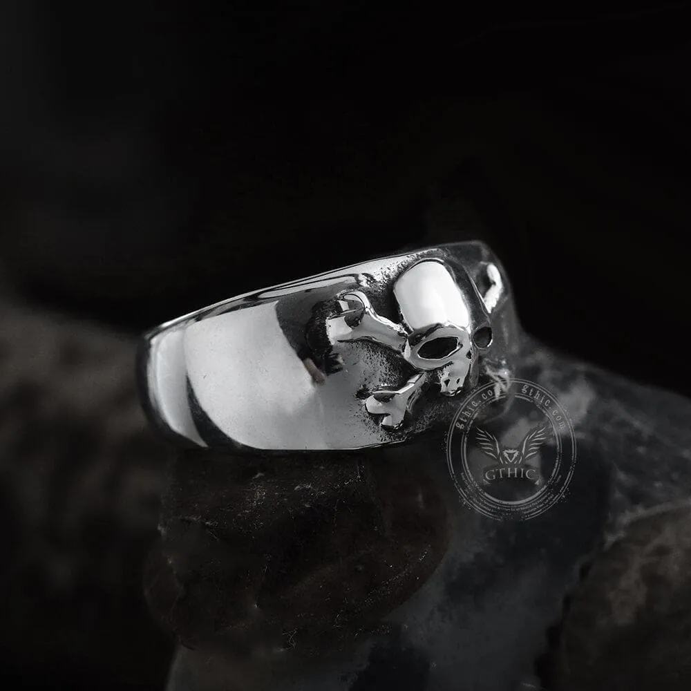 Skull and Crossbones Stainless Steel Ring sold by GTHIC product image thumbnail 4