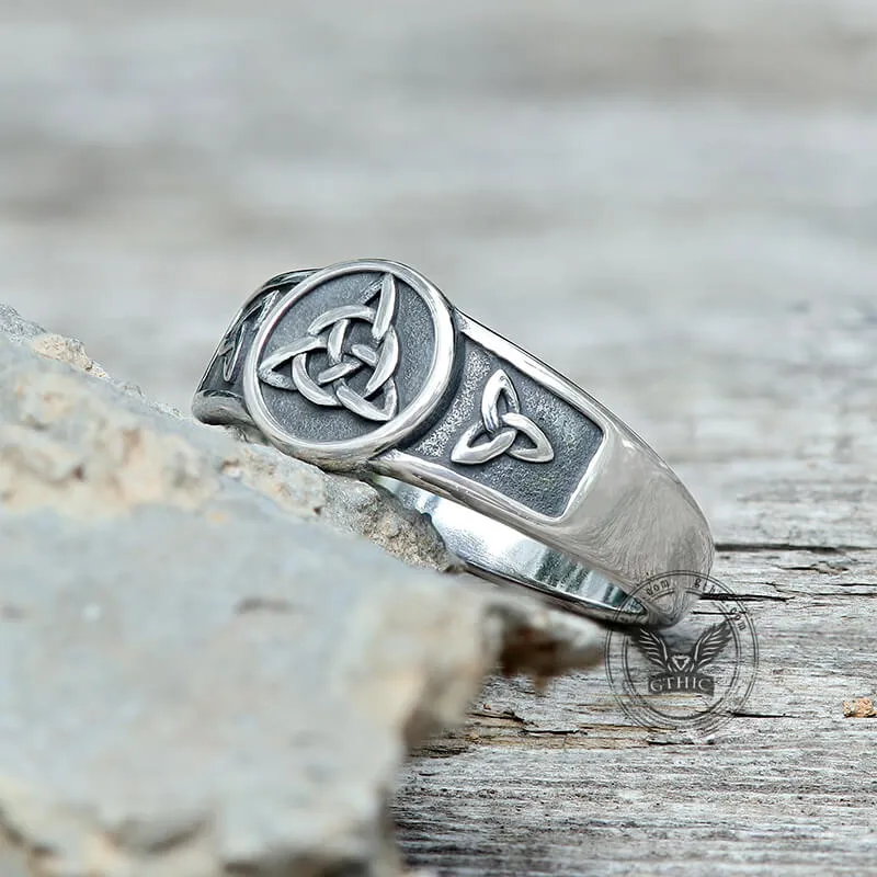 Simple Celtic Knot Stainless Steel Viking Ring sold by GTHIC product image thumbnail 4