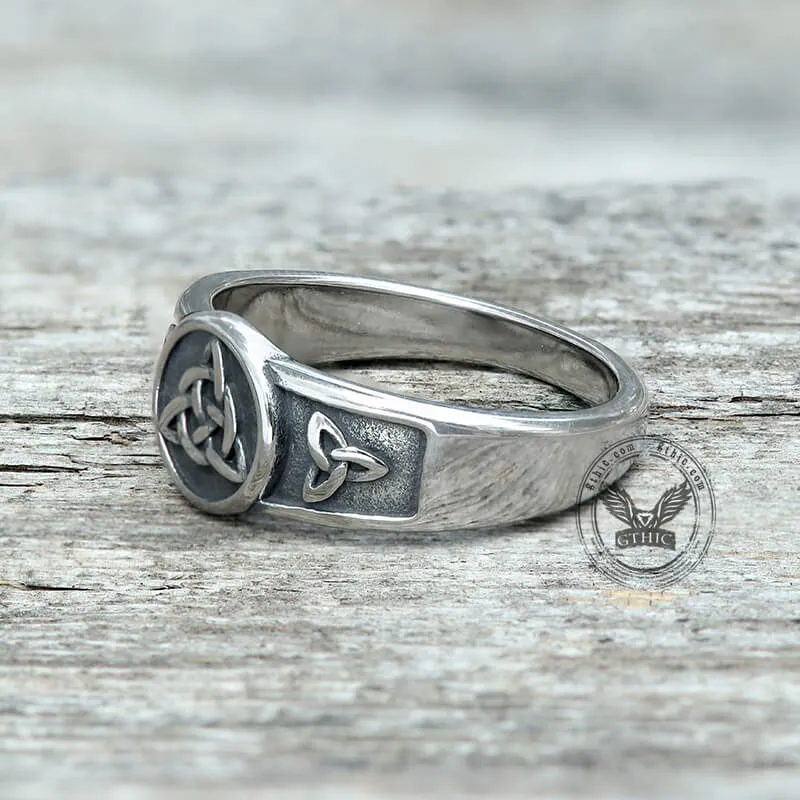 Simple Celtic Knot Stainless Steel Viking Ring sold by GTHIC product image thumbnail 5