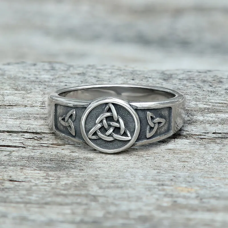 Simple Celtic Knot Stainless Steel Viking Ring sold by GTHIC product image thumbnail 3