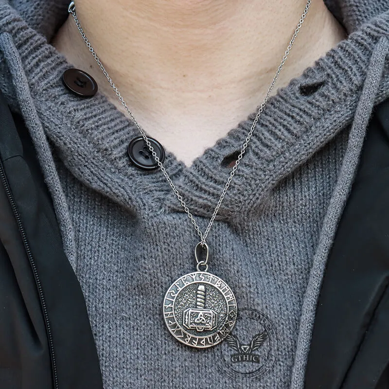 Viking Mjölnir Stainless Steel Pendant sold by GTHIC product image thumbnail 2