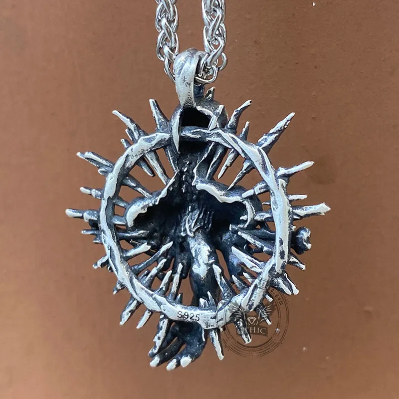 Skeleton Bones Sterling Silver Skull Pendant sold by GTHIC product image thumbnail 5