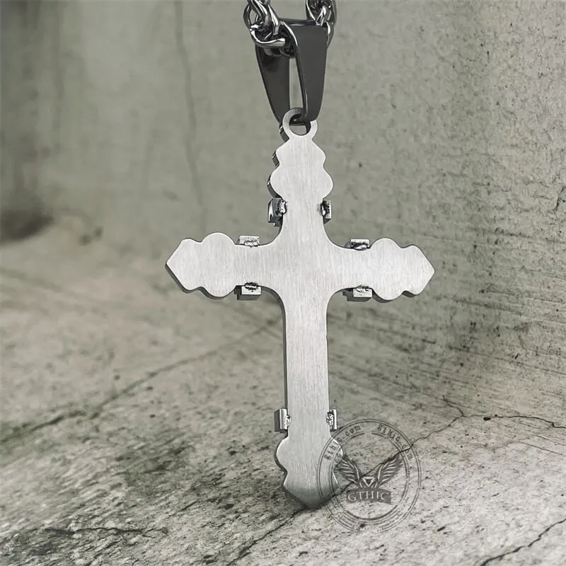 Simple Budded Cross Stainless Steel Christian Pendant sold by GTHIC product image thumbnail 4