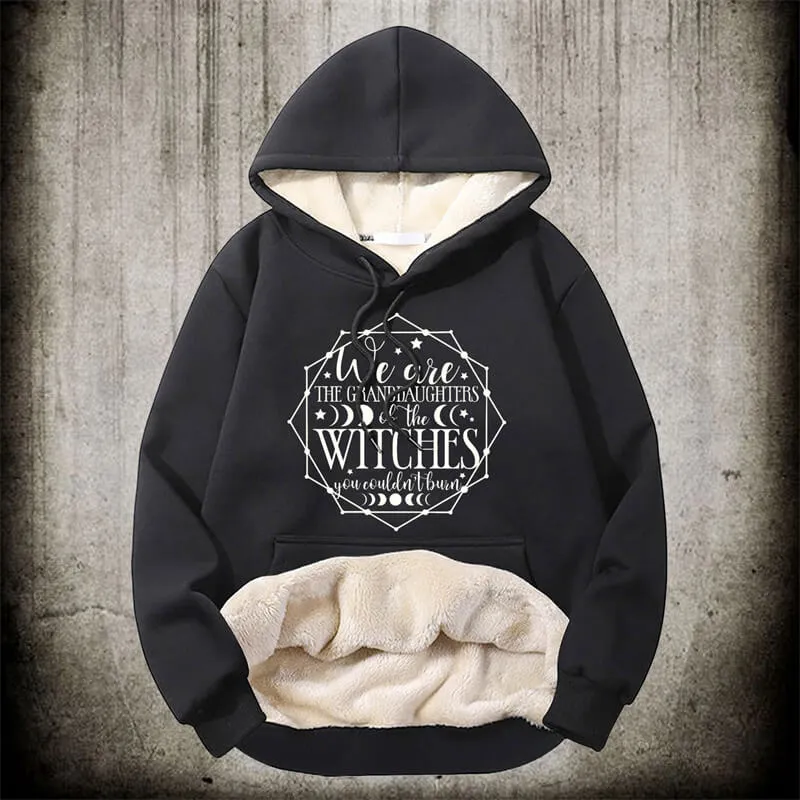 Magic Witch Symbol Polyester Fleece Hoodie sold by GTHIC