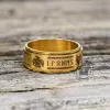 Viking Animal Runes Stainless Steel Spinner Ring sold by GTHIC