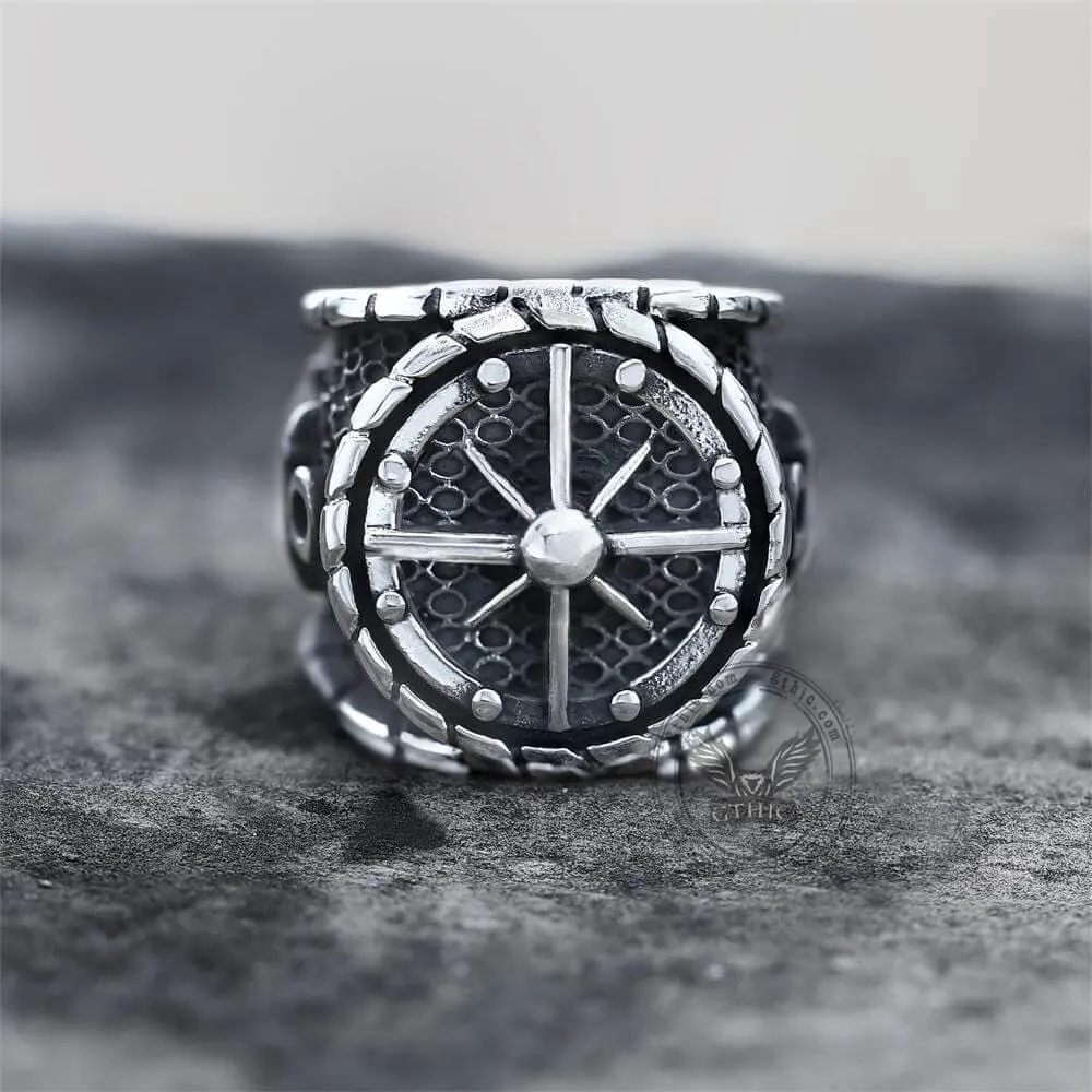 Striking Anchor And Compass Stainless Steel Marine Ring sold by GTHIC product image thumbnail 5