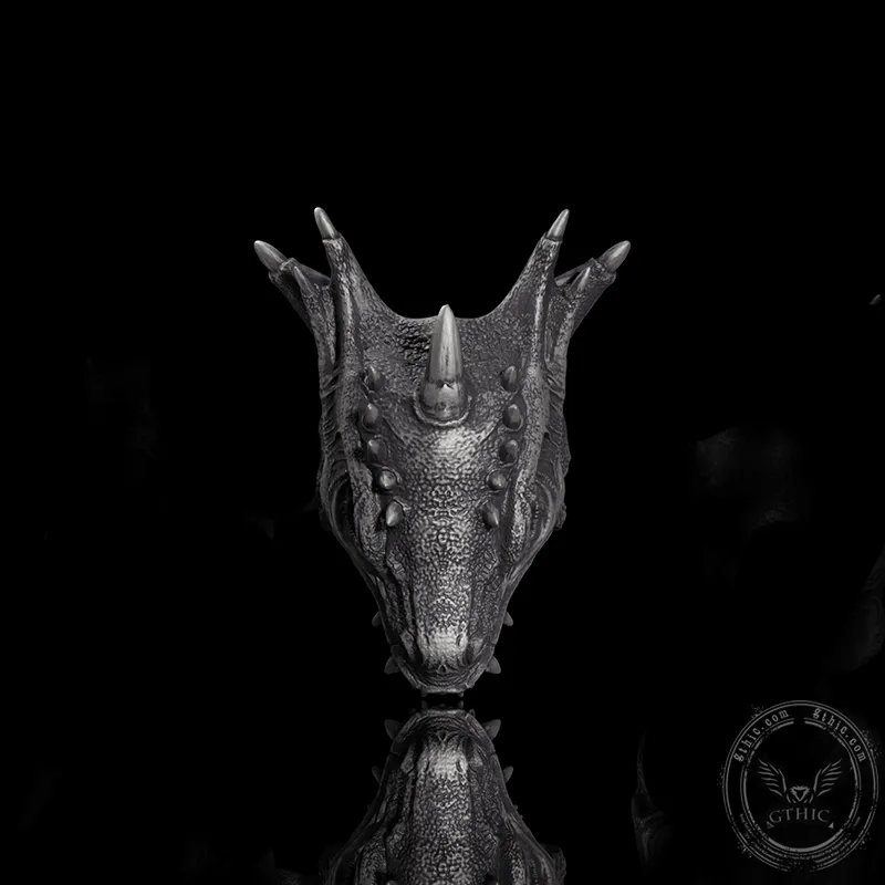 Dragon Head Sterling Silver Animal Ring sold by GTHIC product image thumbnail 3