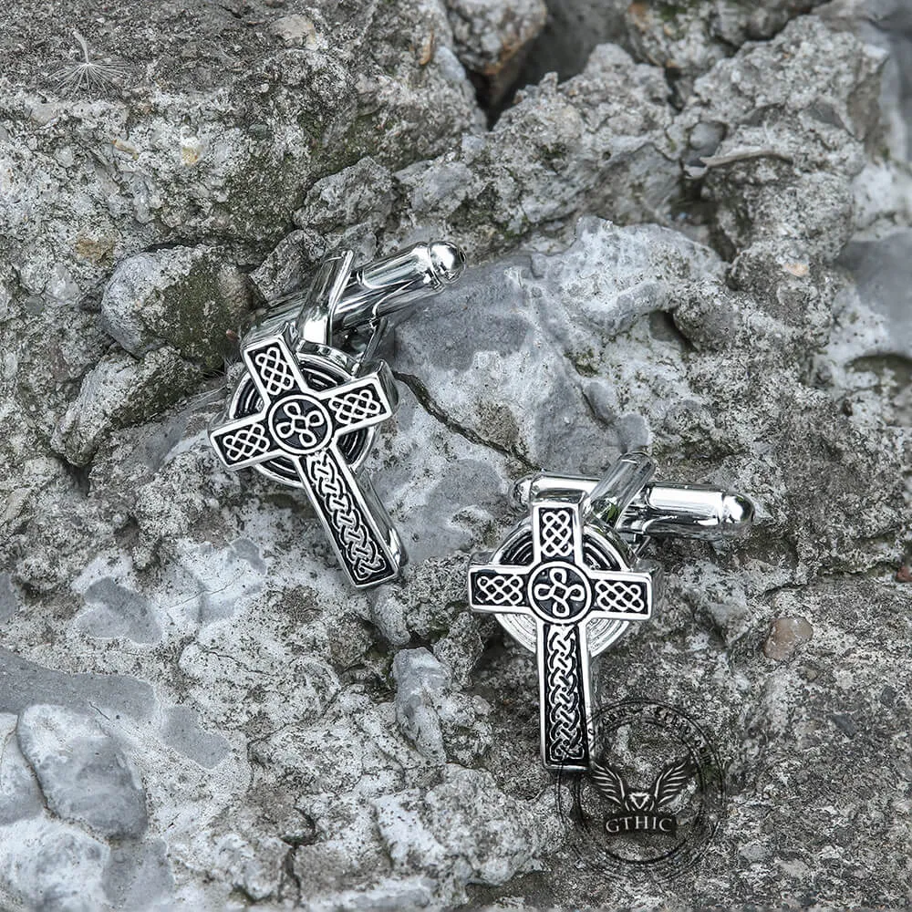 Celtic Cross Brass Cufflinks sold by GTHIC product image thumbnail 3