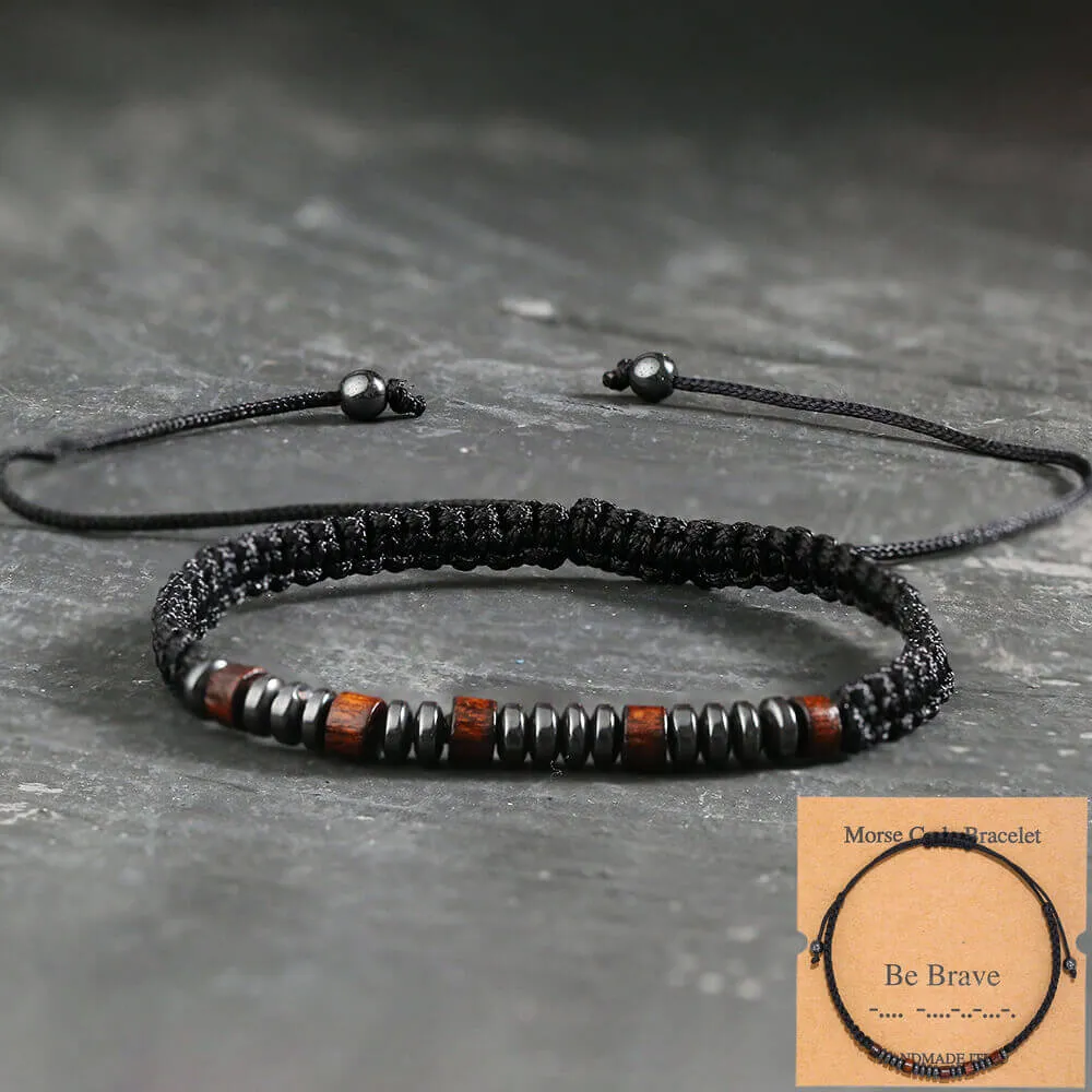 Be Brave Morse Code Bracelet sold by GTHIC