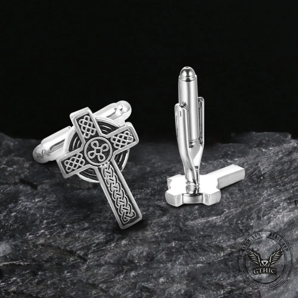 Celtic Cross Brass Cufflinks sold by GTHIC product image thumbnail 2