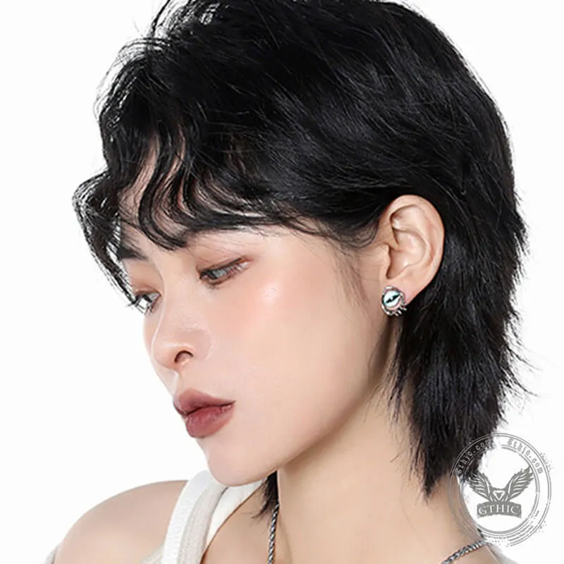 Simple Devil's Eye Alloy Stud Earrings sold by GTHIC product image thumbnail 2
