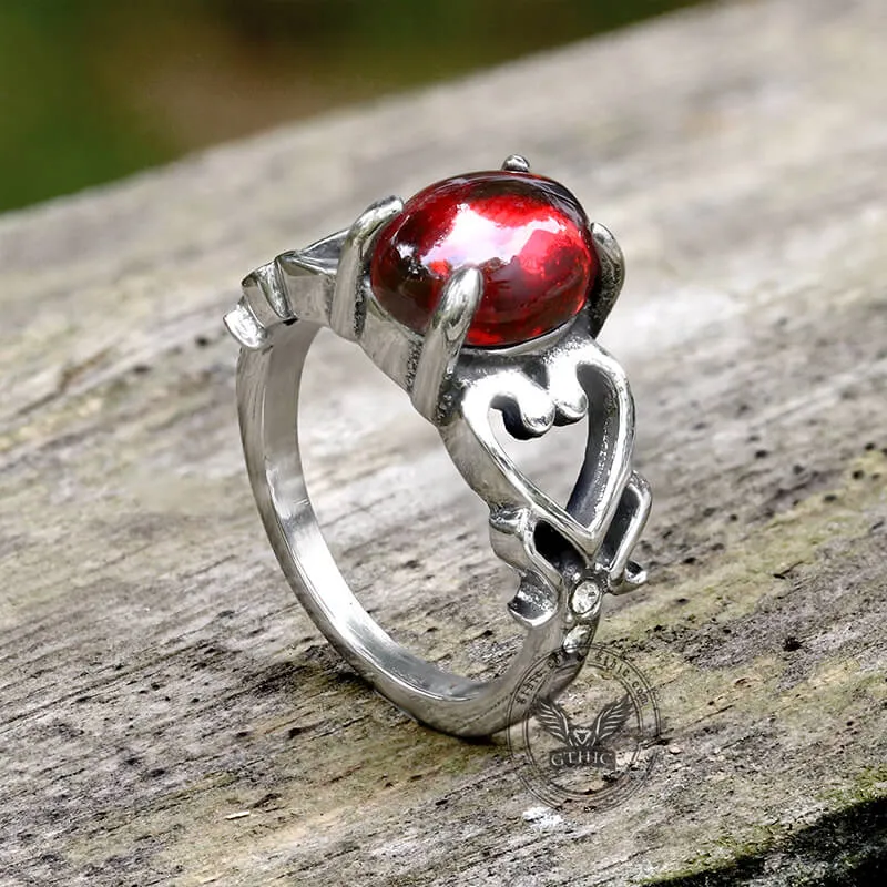 Openwork Heart Stainless Steel Engagement Ring sold by GTHIC product image thumbnail 5