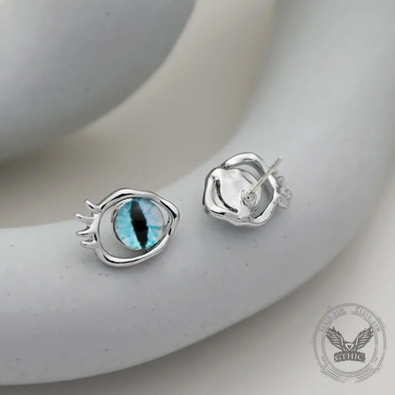 Simple Devil's Eye Alloy Stud Earrings sold by GTHIC product image thumbnail 5