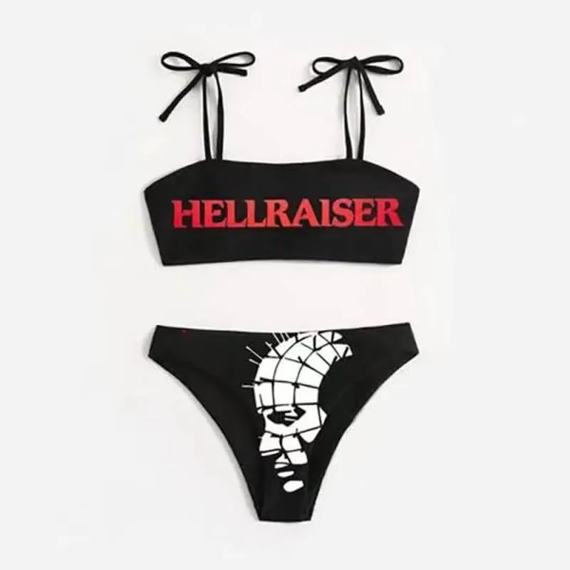 Gothic Letter Print Women’s Bikini Set sold by GTHIC product image thumbnail 4