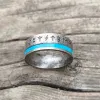 Viking Runes Amulet Stainless Steel Band Ring sold by GTHIC